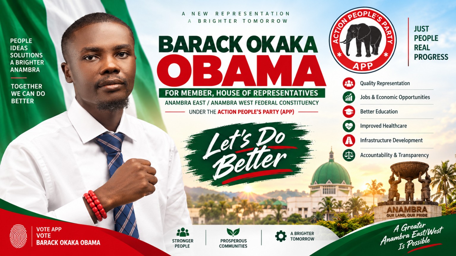 Barack Okaka Obama campaign flyer: Let's Do Better