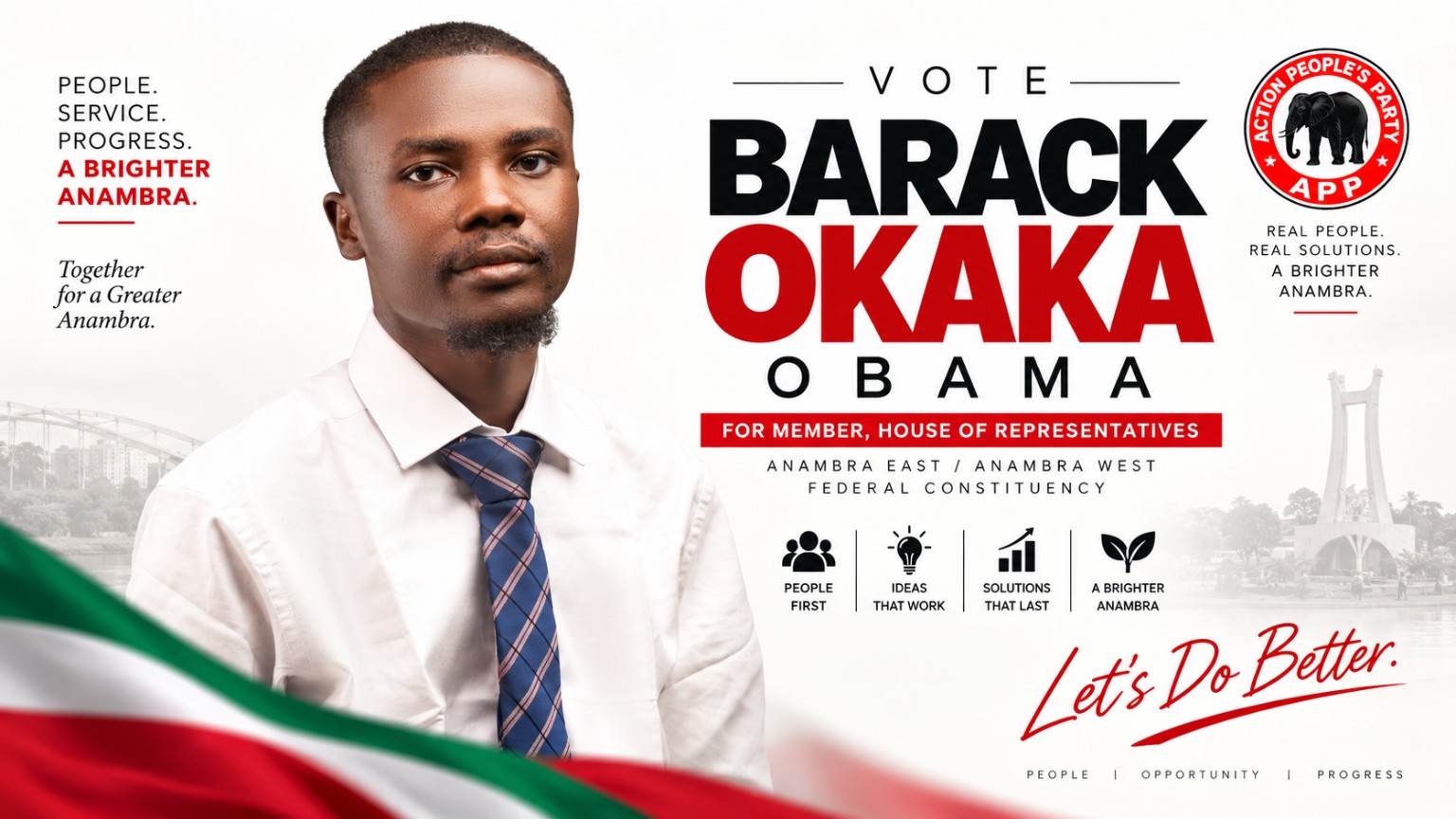 Barack Okaka Obama campaign flyer: Let's Do Better
