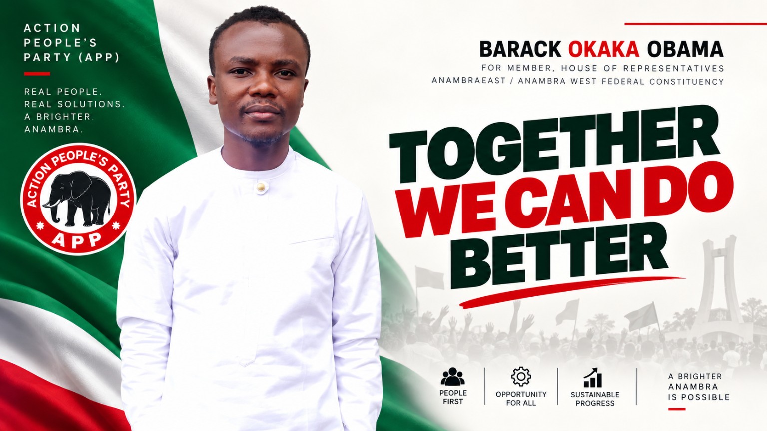 Together We Can Do Better campaign flyer