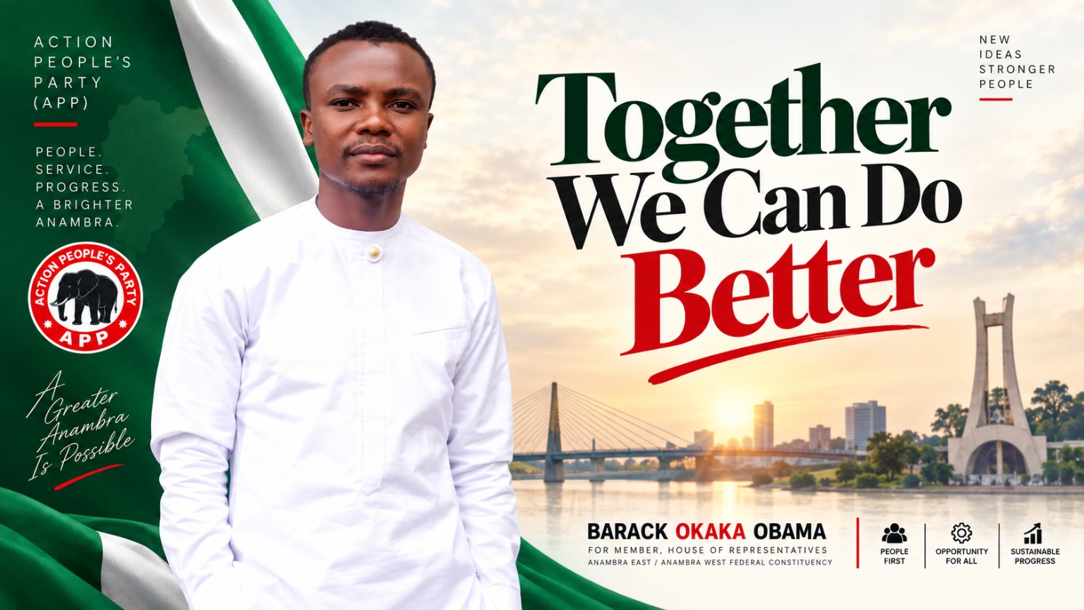 Together We Can Do Better landscape campaign flyer